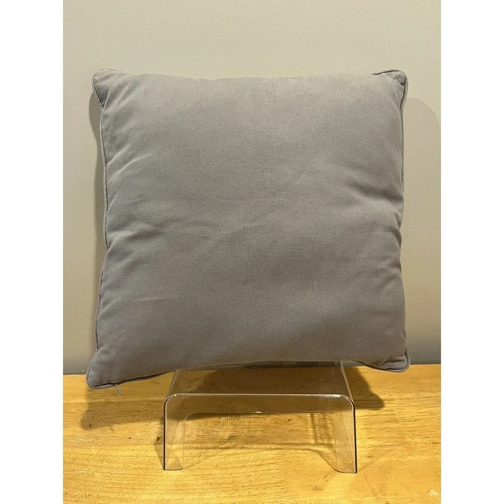 Pottery Barn Teen New York City Square Throw Pillow EMBROIDERED Down Fill Zipper